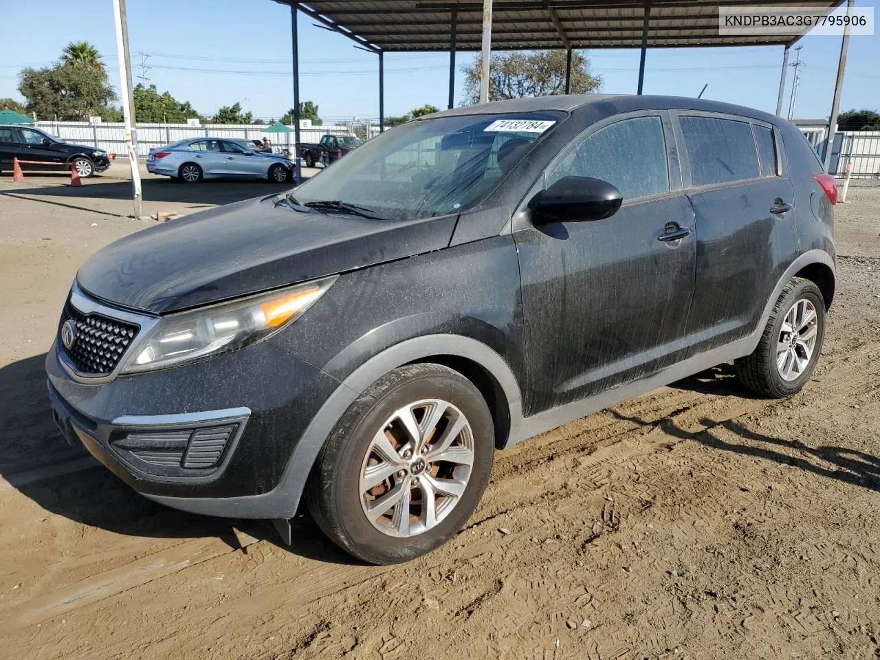 2016 Kia Sportage Lx VIN: KNDPB3AC3G7795906 Lot: 74132784