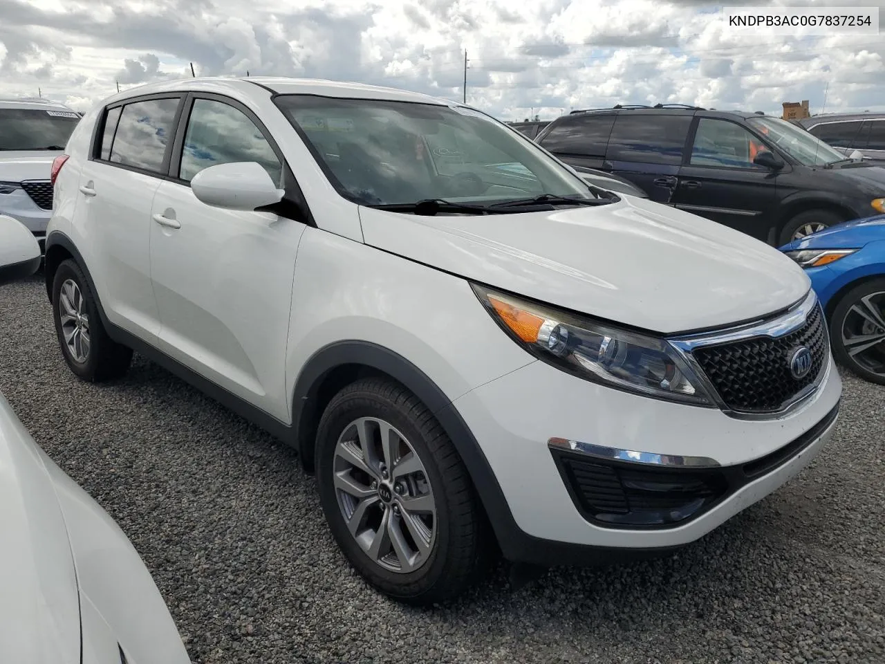 2016 Kia Sportage Lx VIN: KNDPB3AC0G7837254 Lot: 74479534