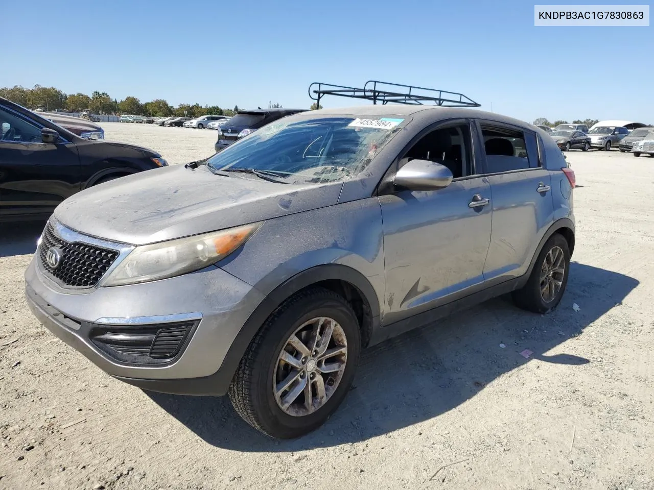 2016 Kia Sportage Lx VIN: KNDPB3AC1G7830863 Lot: 74552984