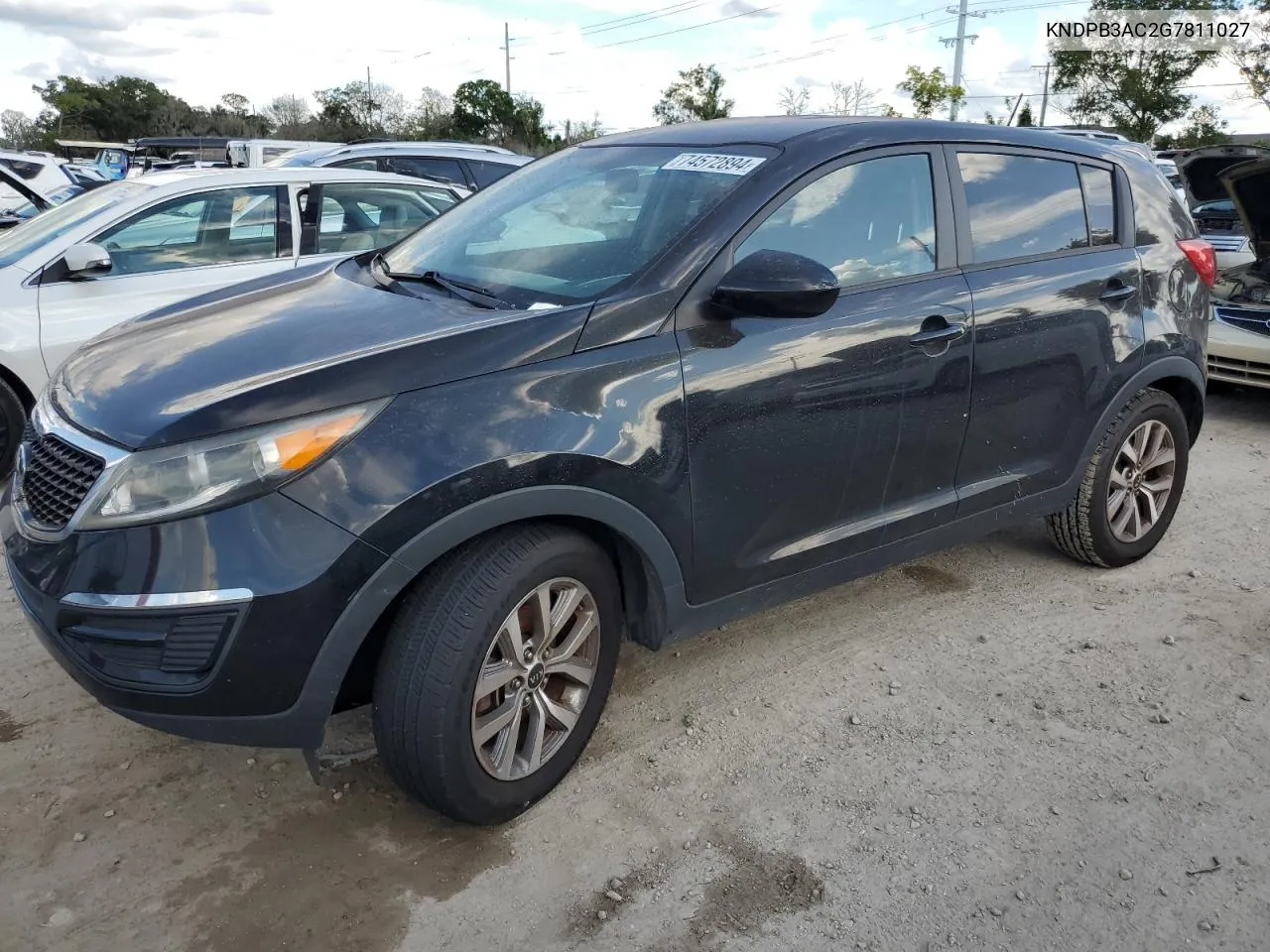 2016 Kia Sportage Lx VIN: KNDPB3AC2G7811027 Lot: 74572894