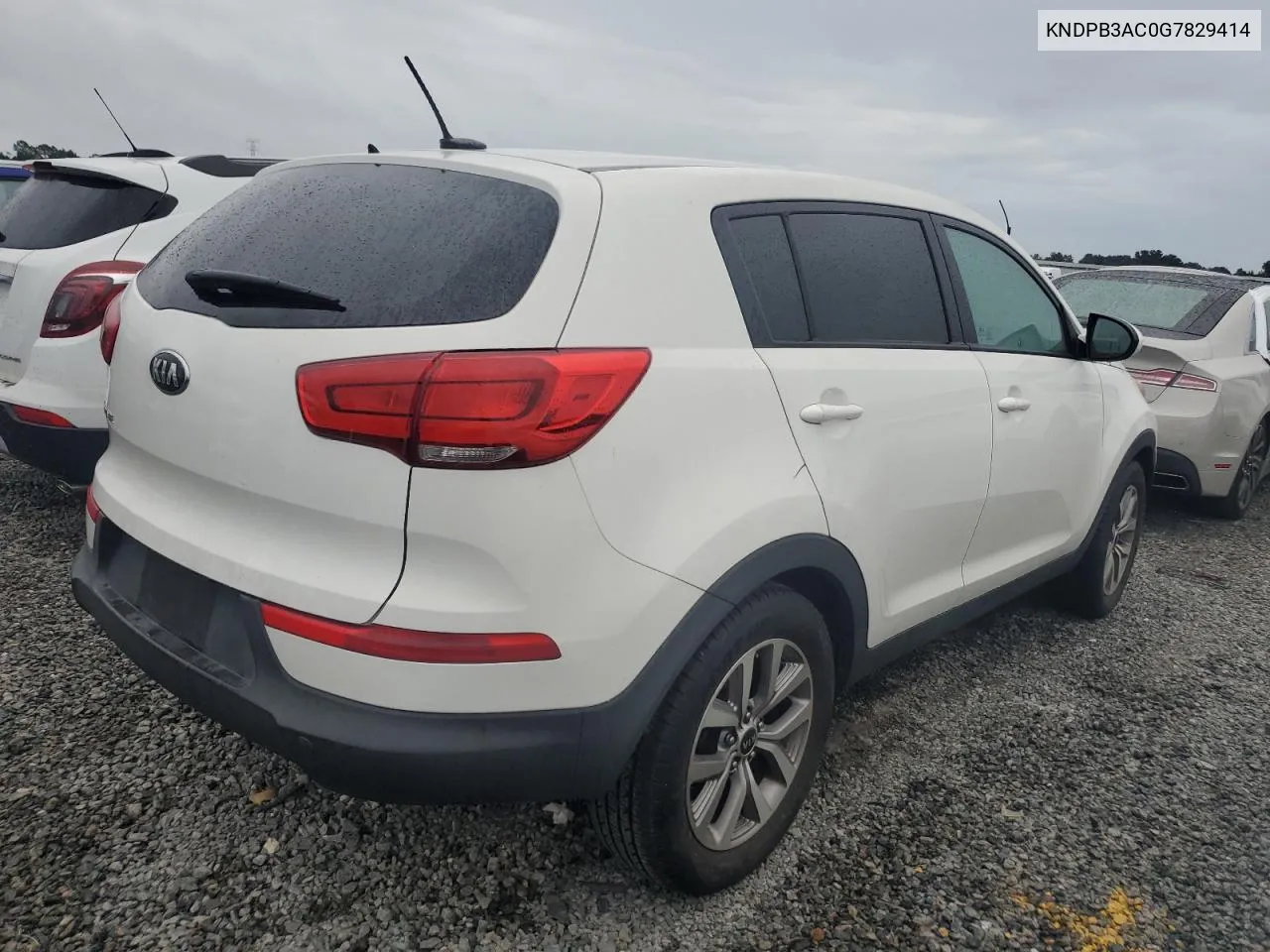 2016 Kia Sportage Lx VIN: KNDPB3AC0G7829414 Lot: 74775284