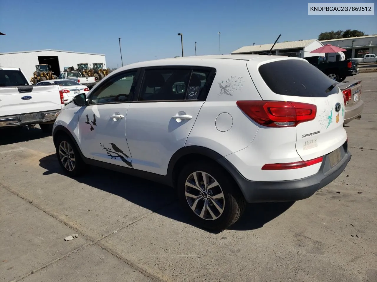 2016 Kia Sportage Lx VIN: KNDPBCAC2G7869512 Lot: 74909624