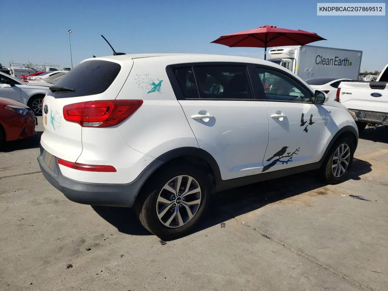 KNDPBCAC2G7869512 2016 Kia Sportage Lx