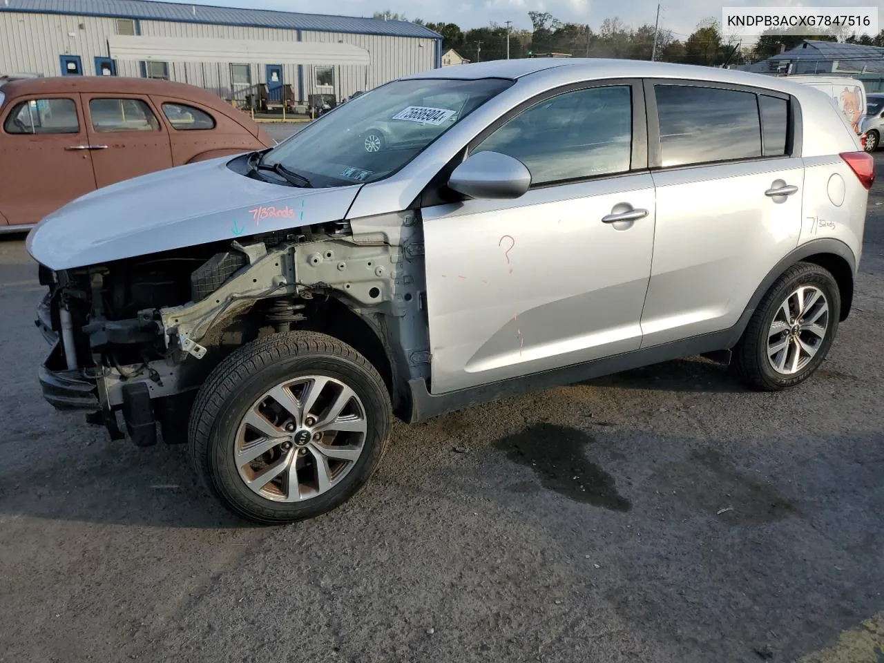 2016 Kia Sportage Lx VIN: KNDPB3ACXG7847516 Lot: 75686904