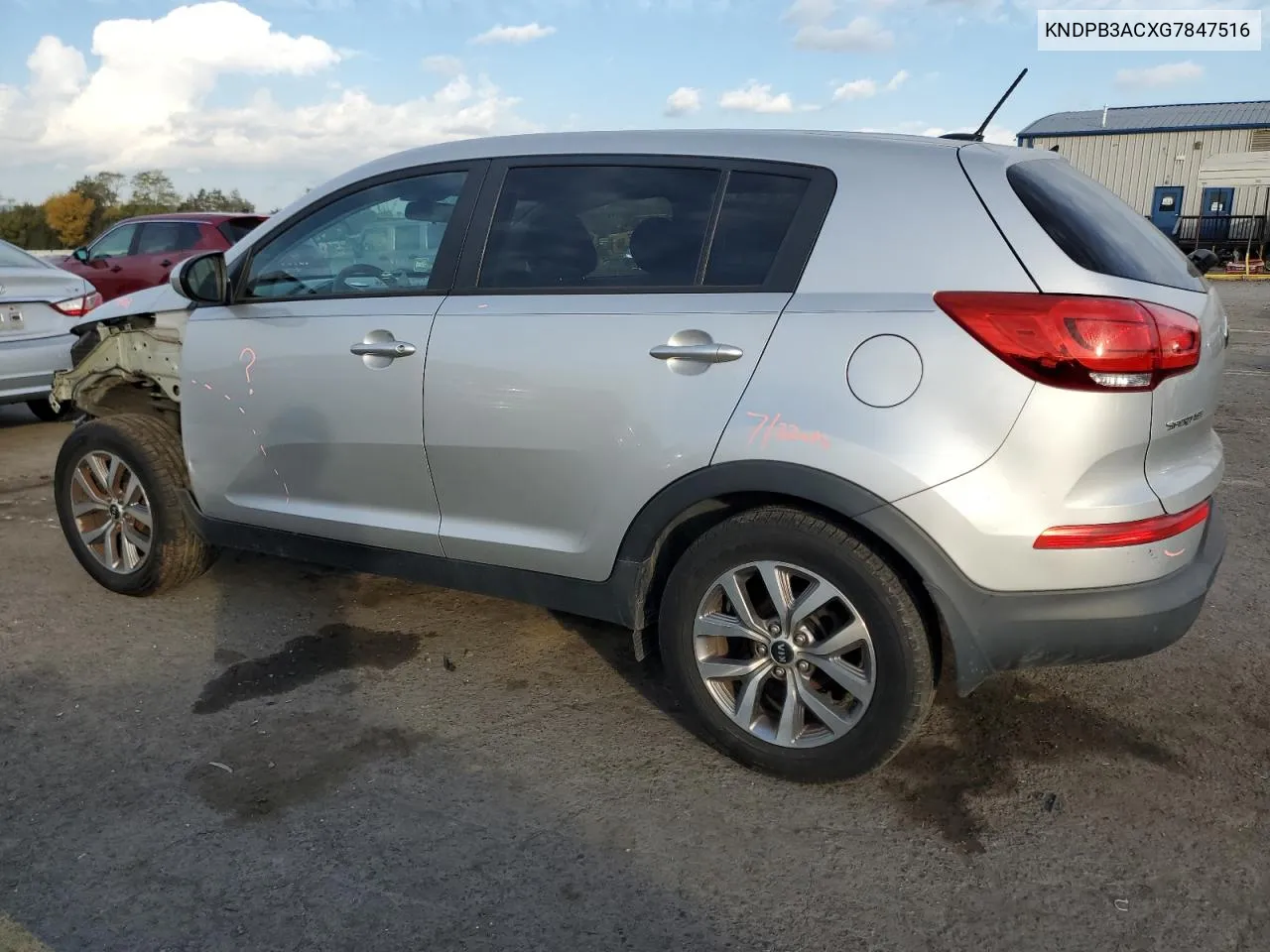 2016 Kia Sportage Lx VIN: KNDPB3ACXG7847516 Lot: 75686904