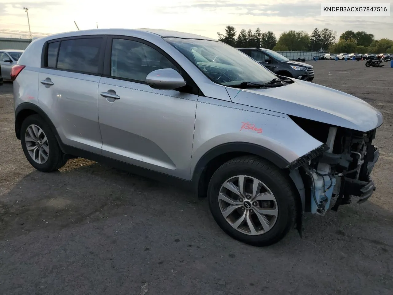 2016 Kia Sportage Lx VIN: KNDPB3ACXG7847516 Lot: 75686904