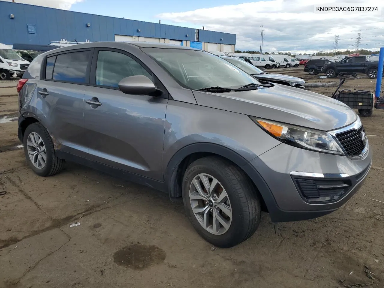 2016 Kia Sportage Lx VIN: KNDPB3AC6G7837274 Lot: 75925874