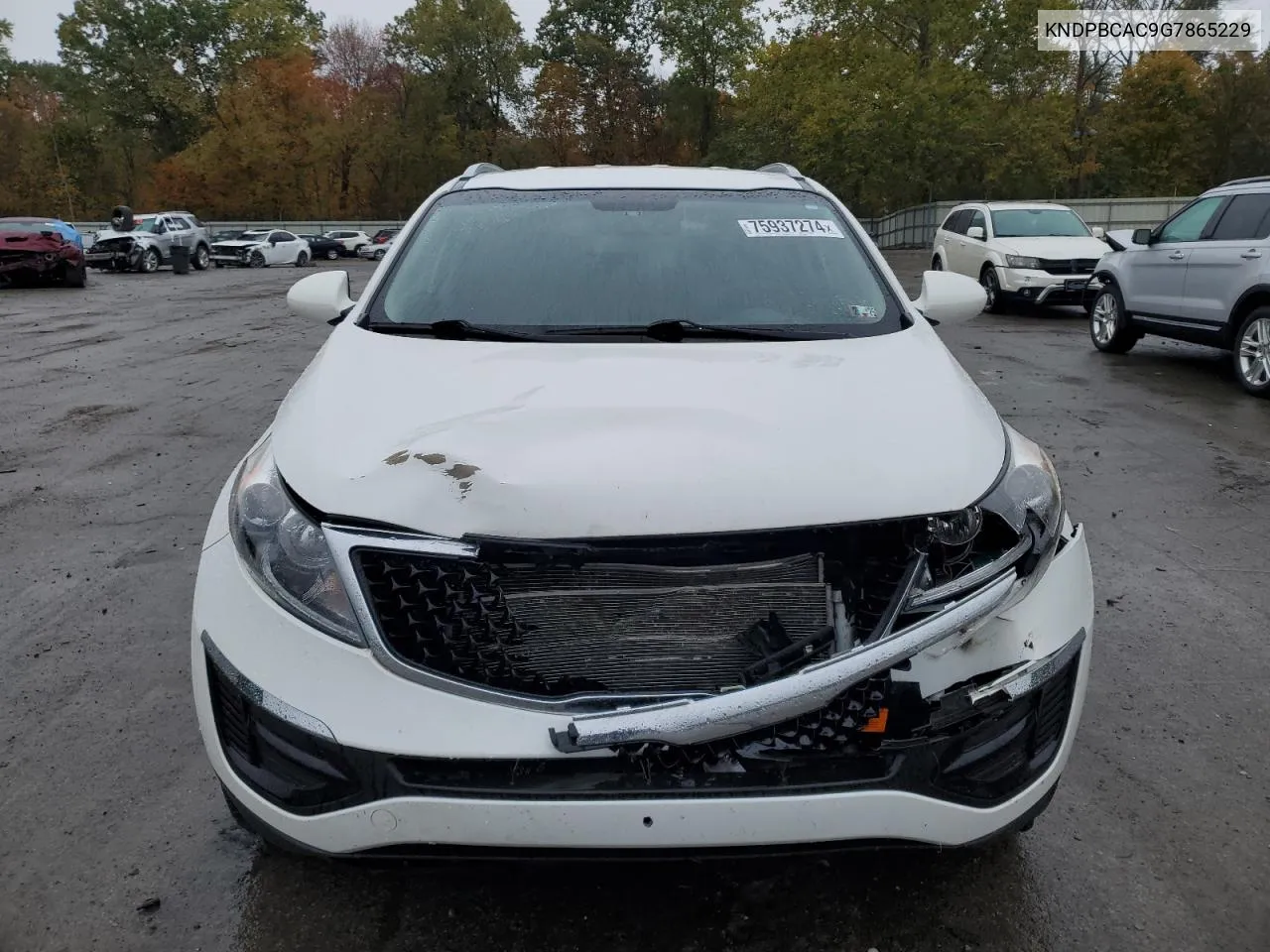 2016 Kia Sportage Lx VIN: KNDPBCAC9G7865229 Lot: 75937274