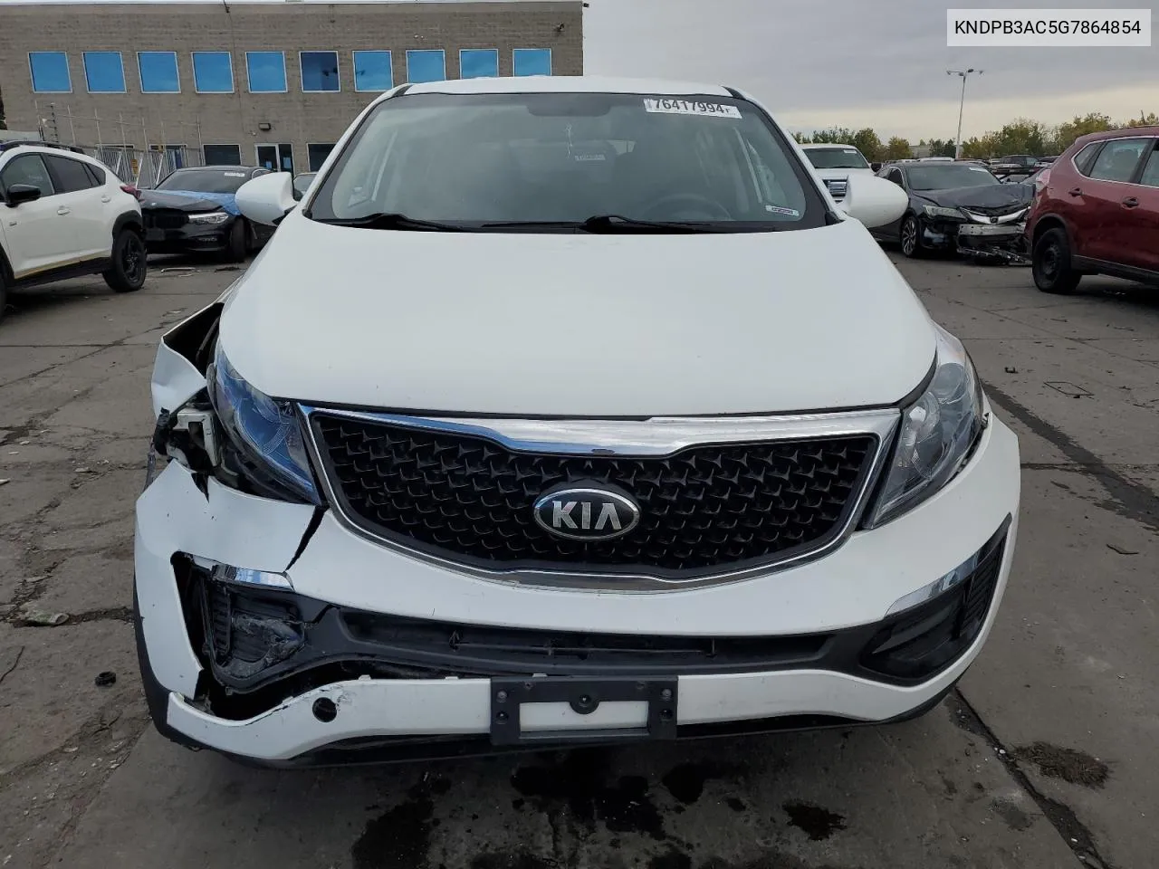 2016 Kia Sportage Lx VIN: KNDPB3AC5G7864854 Lot: 76417994