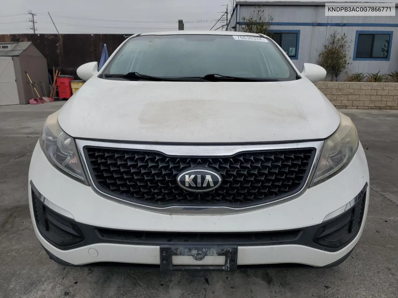 2016 Kia Sportage Lx VIN: KNDPB3AC0G7866771 Lot: 76630334