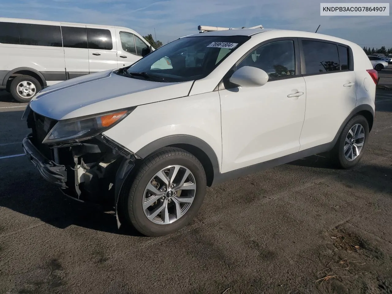 2016 Kia Sportage Lx VIN: KNDPB3AC0G7864907 Lot: 76961804