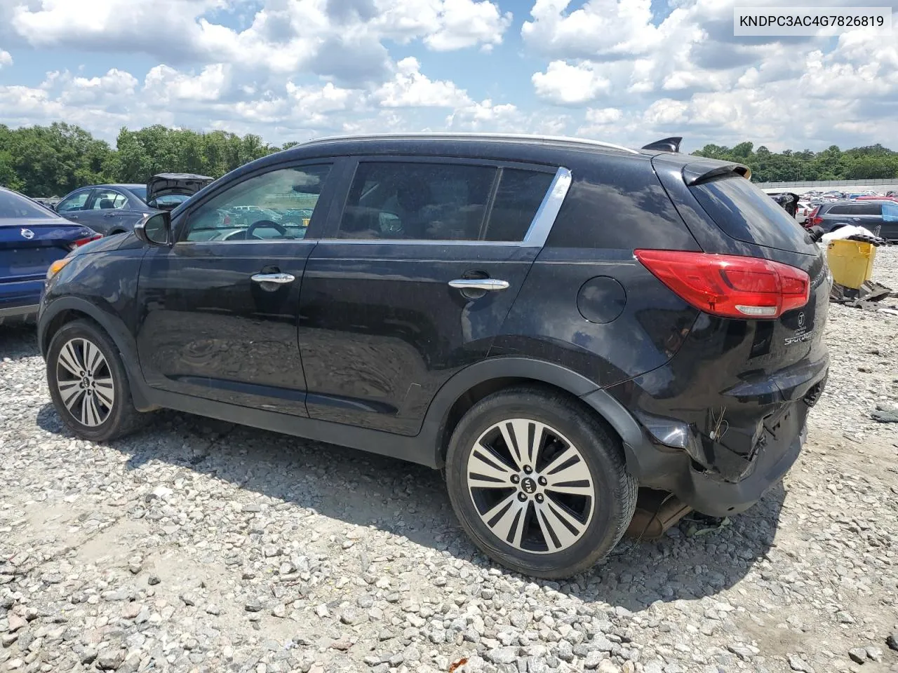 2016 Kia Sportage Ex VIN: KNDPC3AC4G7826819 Lot: 76968234