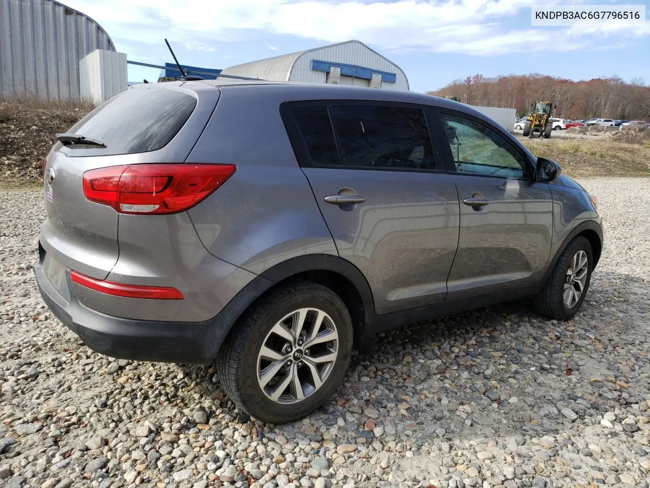 2016 Kia Sportage Lx VIN: KNDPB3AC6G7796516 Lot: 77870994