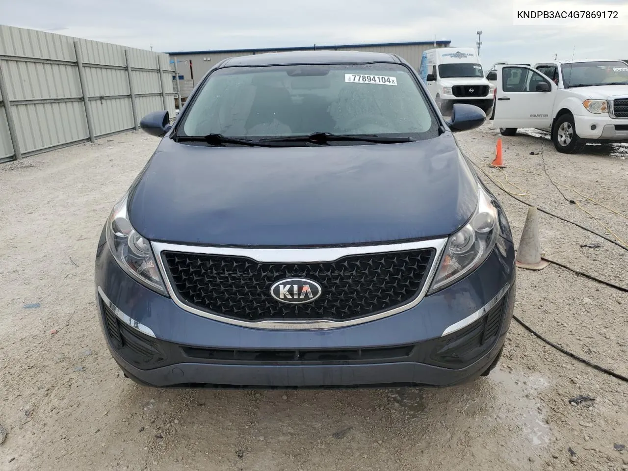 2016 Kia Sportage Lx VIN: KNDPB3AC4G7869172 Lot: 77894104