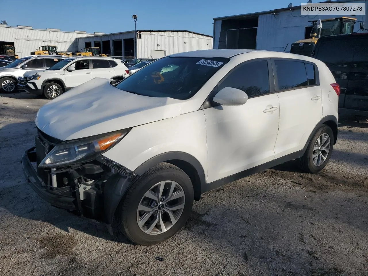 2016 Kia Sportage Lx VIN: KNDPB3AC7G7807278 Lot: 78548004