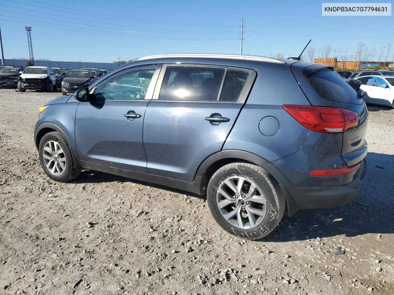 2016 Kia Sportage Lx VIN: KNDPB3AC7G7794631 Lot: 80201084