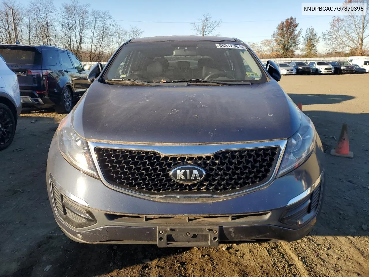 2016 Kia Sportage Lx VIN: KNDPBCAC7G7870395 Lot: 80312984