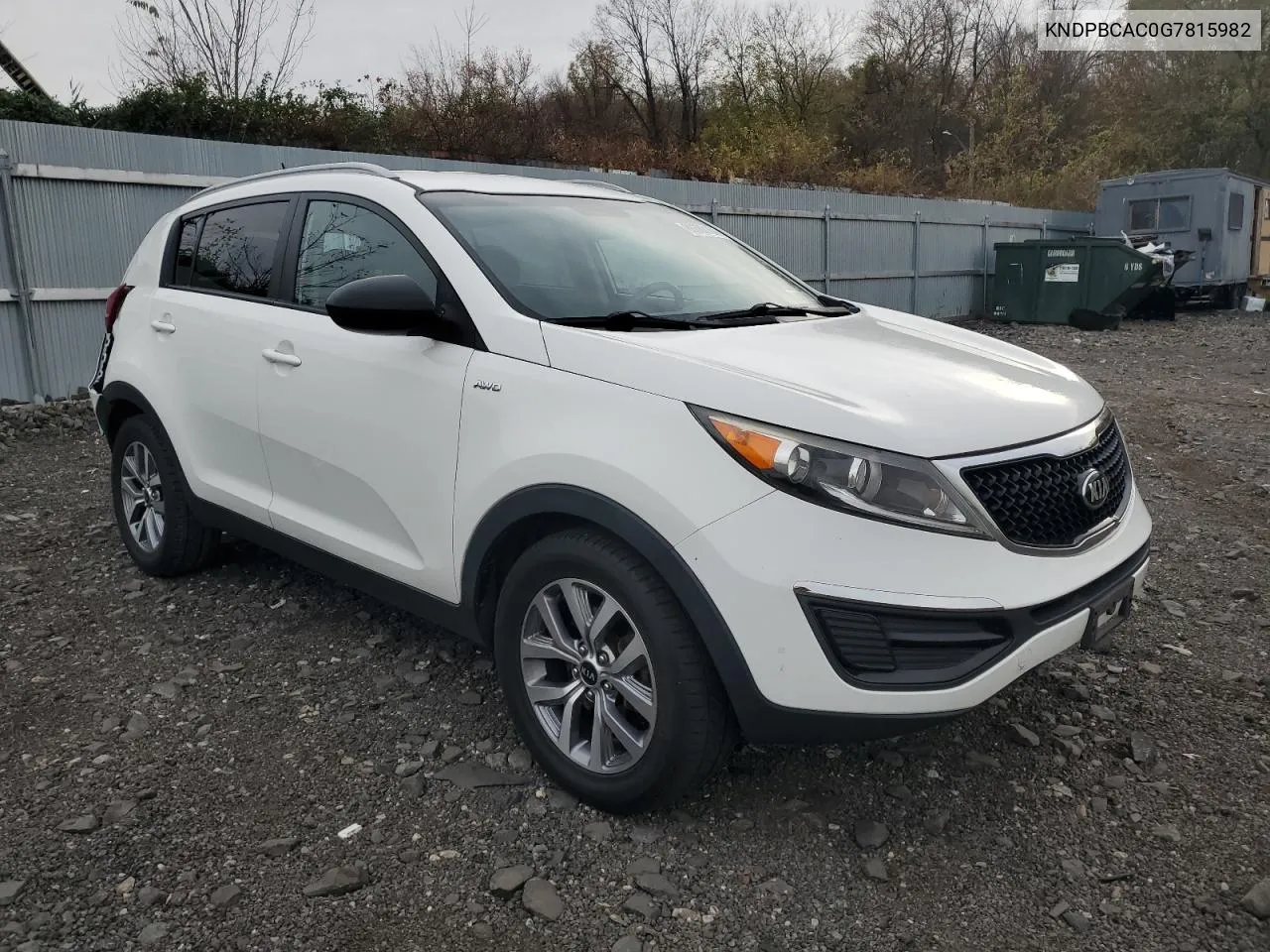 2016 Kia Sportage Lx VIN: KNDPBCAC0G7815982 Lot: 80680164