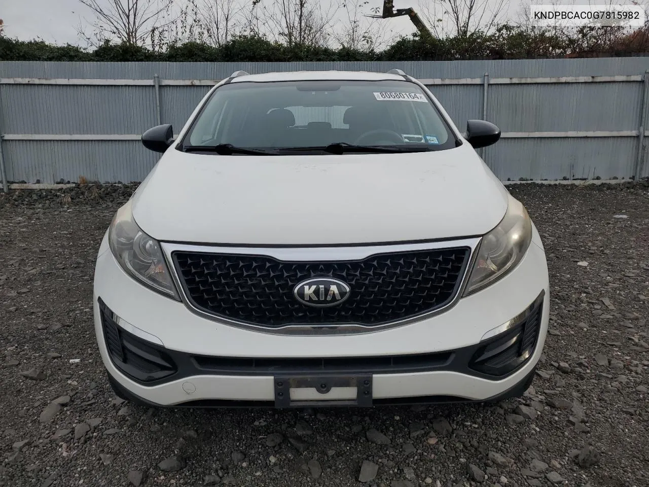 2016 Kia Sportage Lx VIN: KNDPBCAC0G7815982 Lot: 80680164