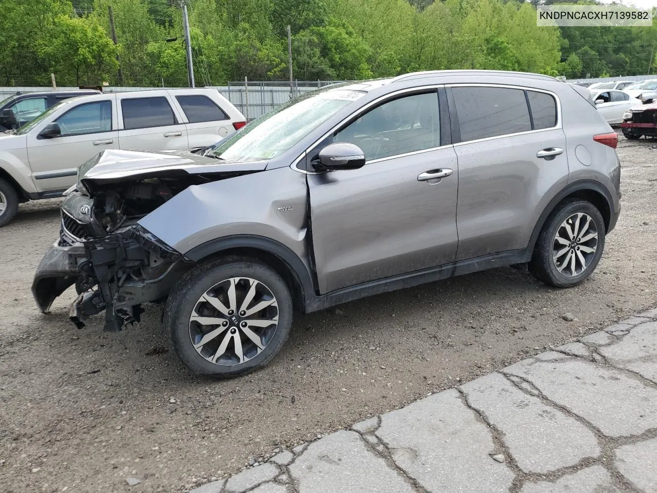 KNDPNCACXH7139582 2017 Kia Sportage Ex