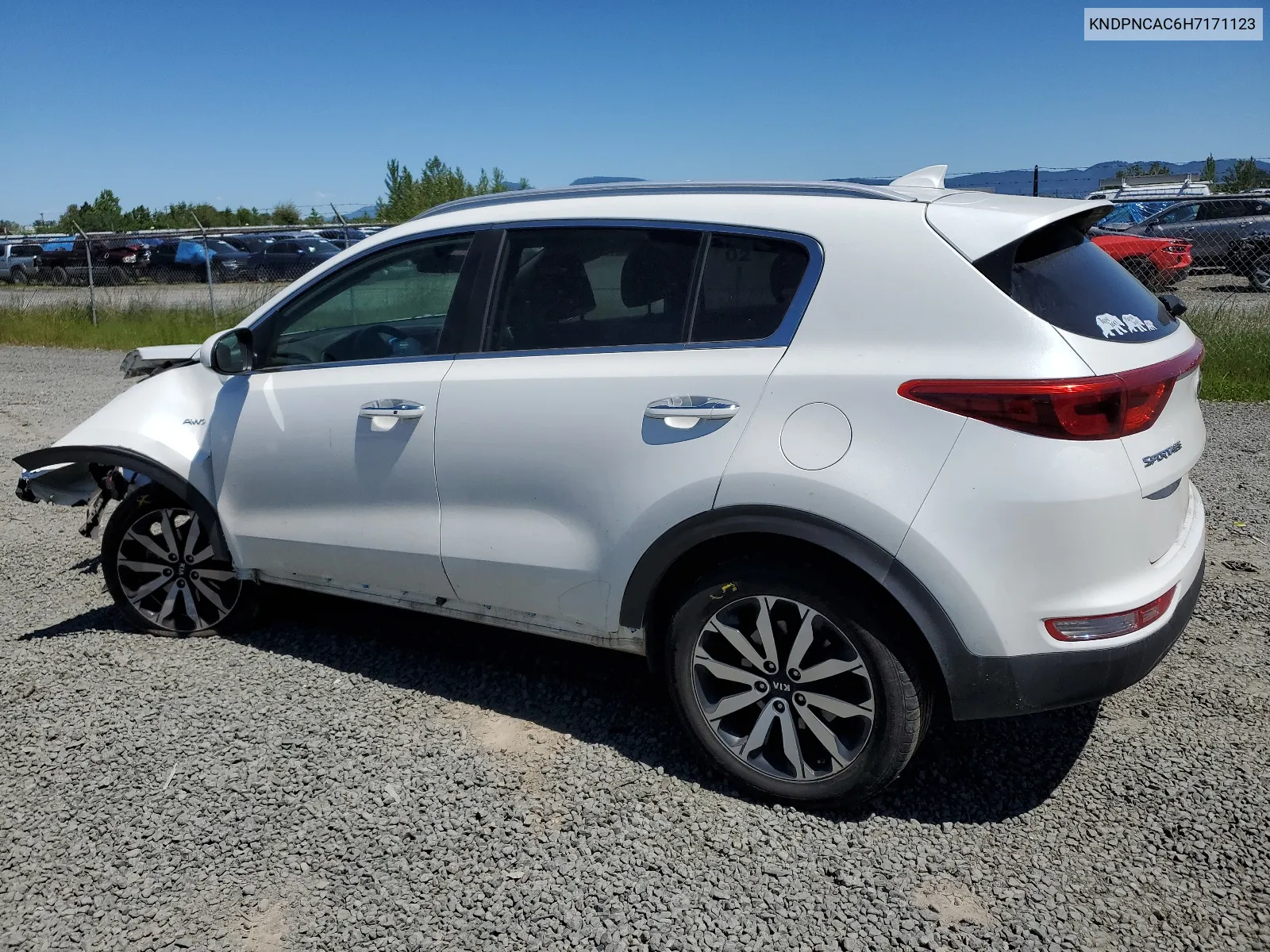 2017 Kia Sportage Ex VIN: KNDPNCAC6H7171123 Lot: 54168674