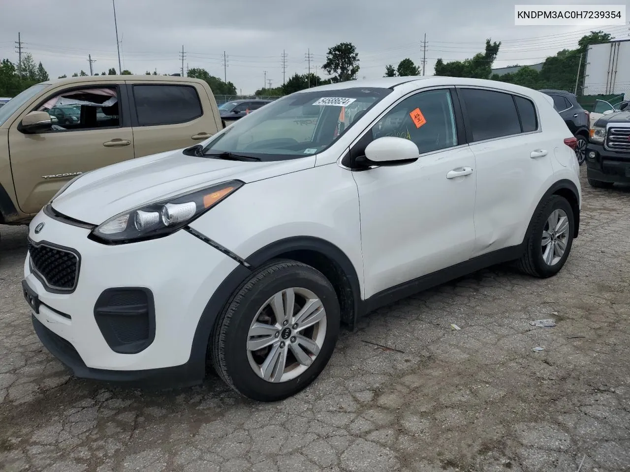 2017 Kia Sportage Lx VIN: KNDPM3AC0H7239354 Lot: 54588624