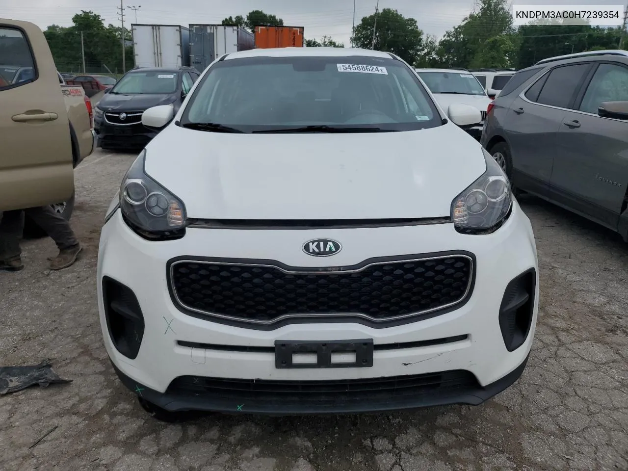 2017 Kia Sportage Lx VIN: KNDPM3AC0H7239354 Lot: 54588624