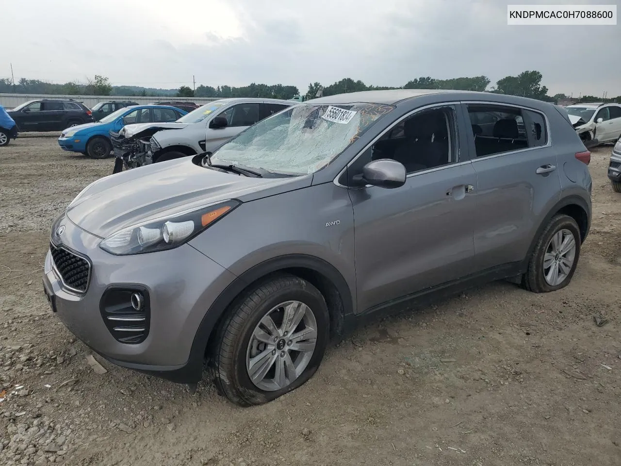 2017 Kia Sportage Lx VIN: KNDPMCAC0H7088600 Lot: 55601834