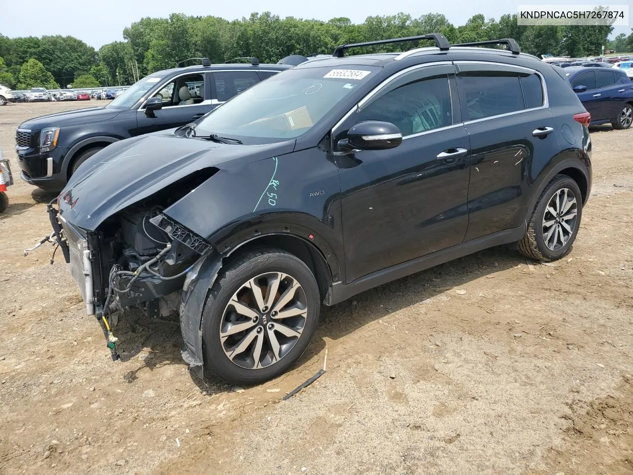 KNDPNCAC5H7267874 2017 Kia Sportage Ex