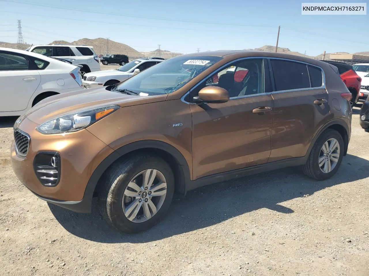 2017 Kia Sportage Lx VIN: KNDPMCACXH7163271 Lot: 56932754