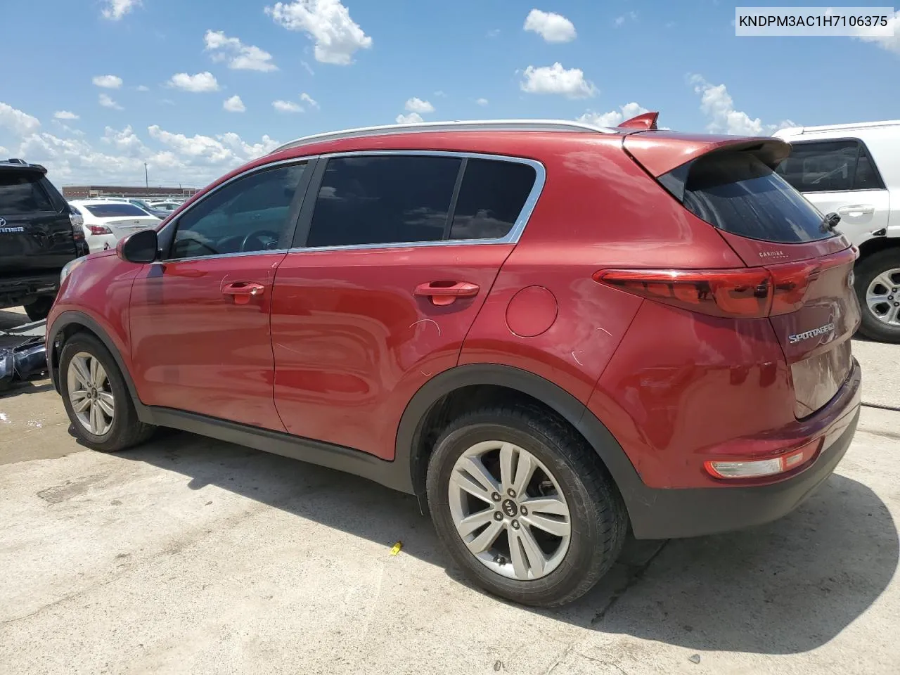 KNDPM3AC1H7106375 2017 Kia Sportage Lx