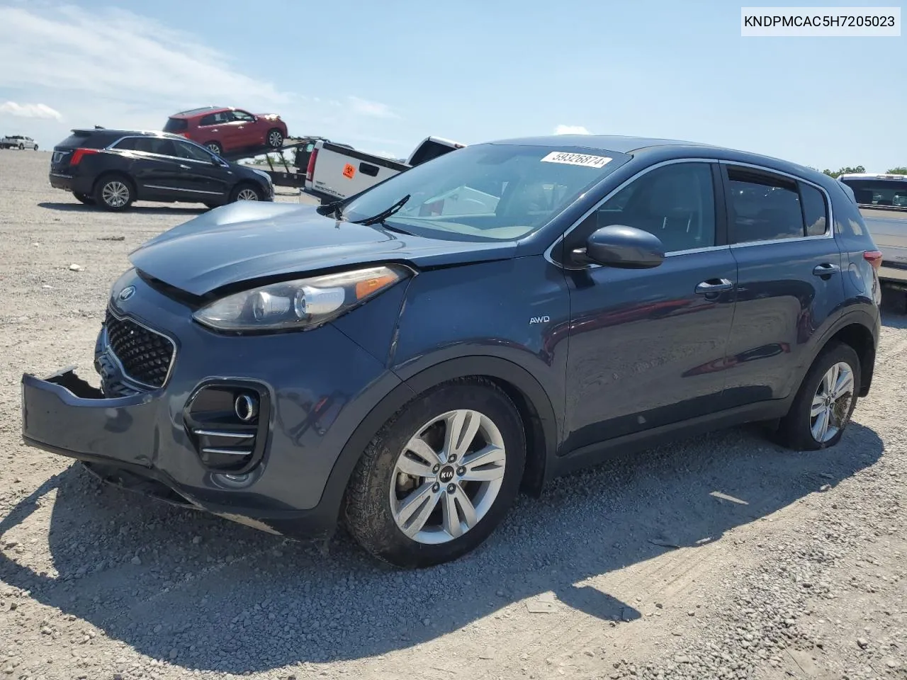 2017 Kia Sportage Lx VIN: KNDPMCAC5H7205023 Lot: 59326874