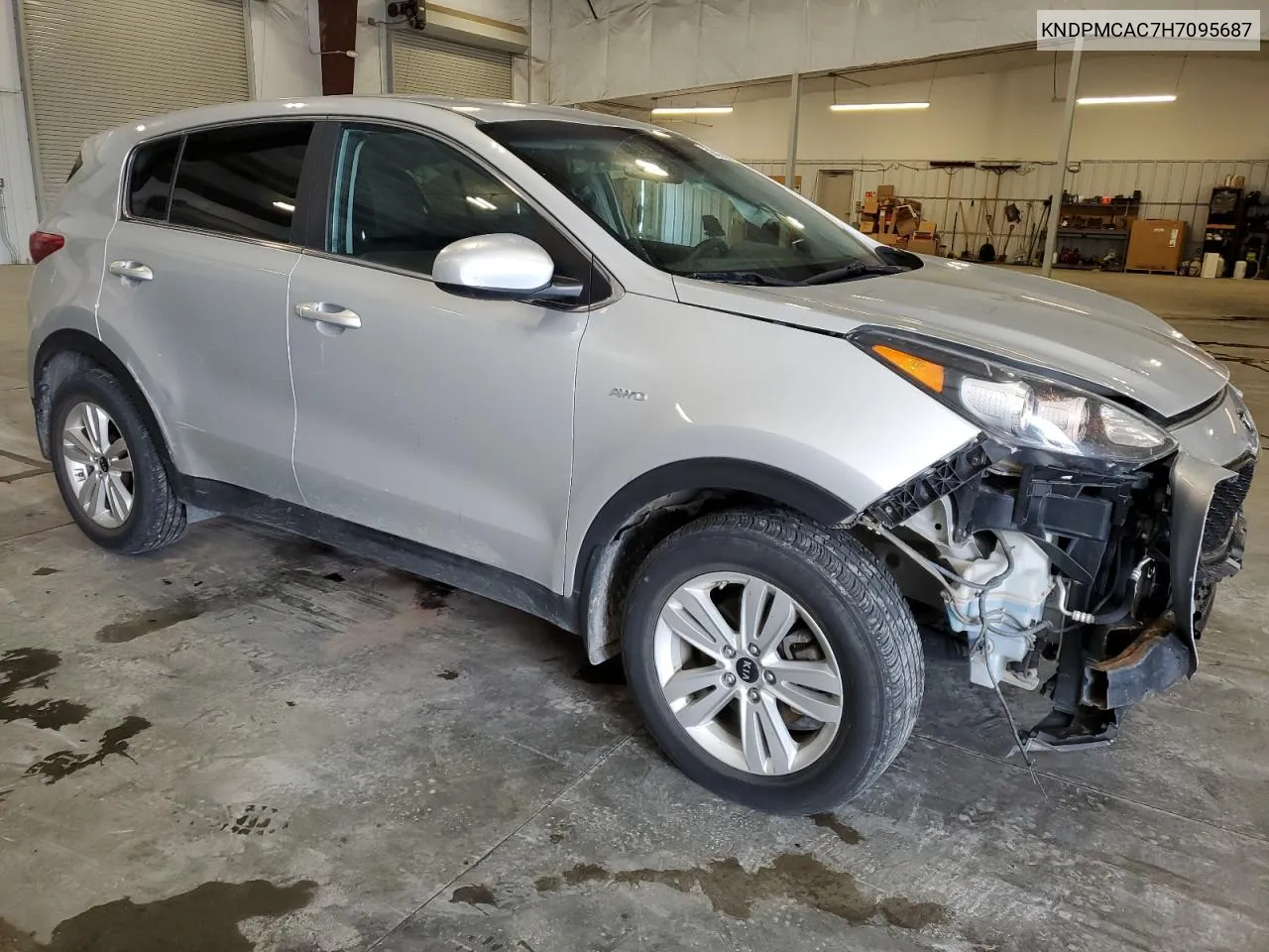 2017 Kia Sportage Lx VIN: KNDPMCAC7H7095687 Lot: 59711824