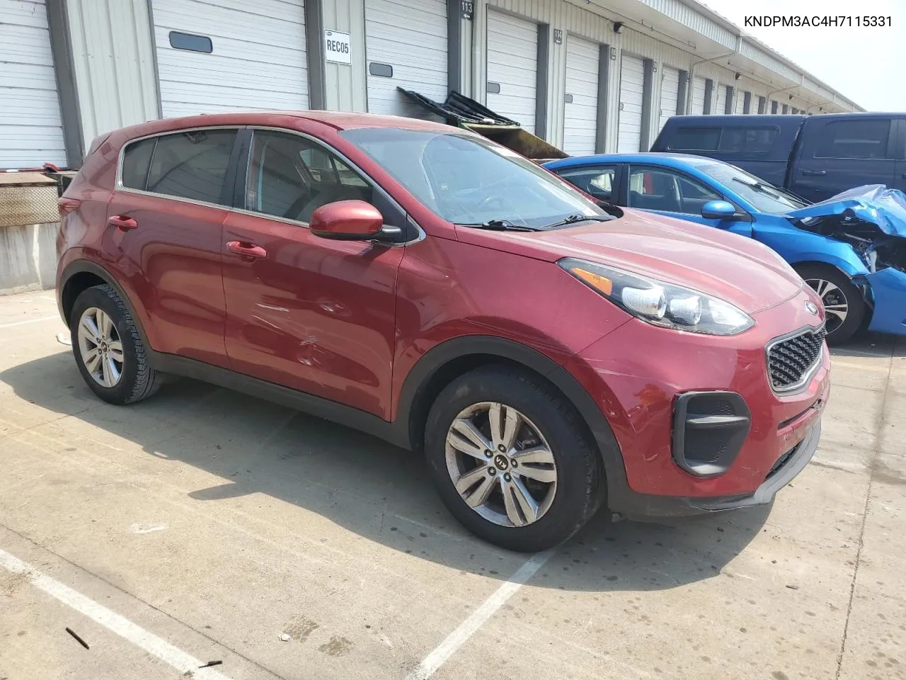 2017 Kia Sportage Lx VIN: KNDPM3AC4H7115331 Lot: 59722324