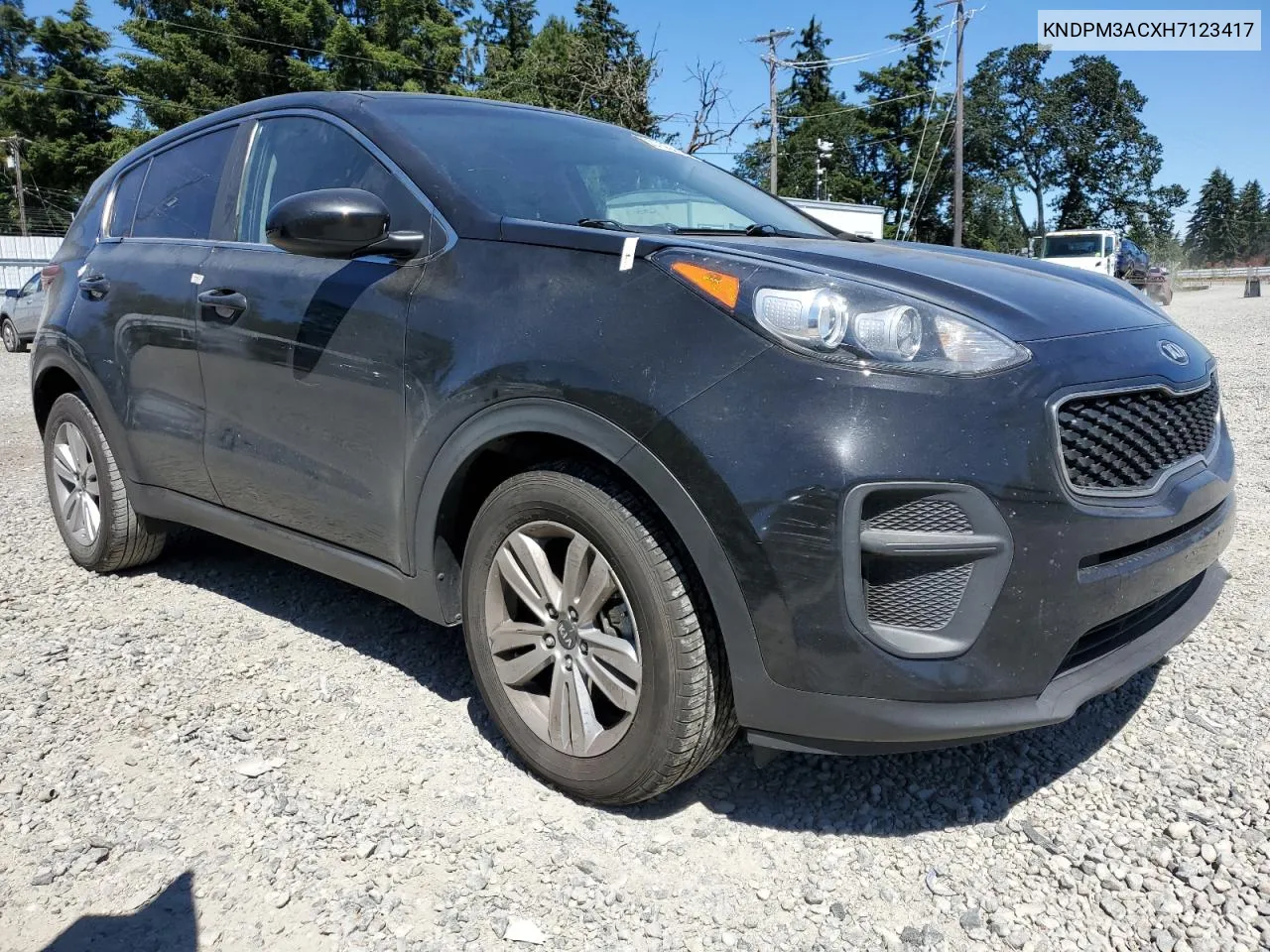 2017 Kia Sportage Lx VIN: KNDPM3ACXH7123417 Lot: 60766314