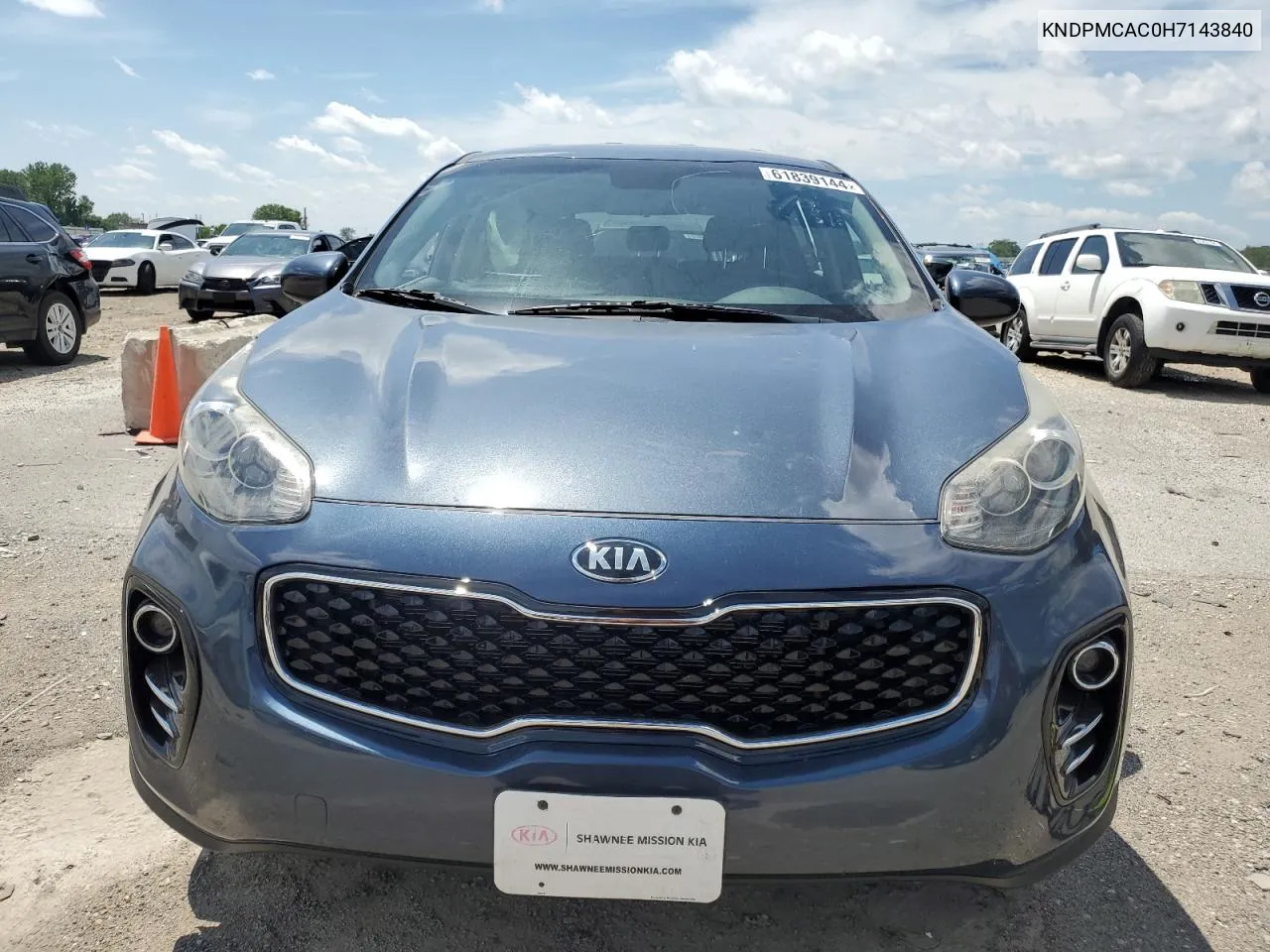 2017 Kia Sportage Lx VIN: KNDPMCAC0H7143840 Lot: 61839144