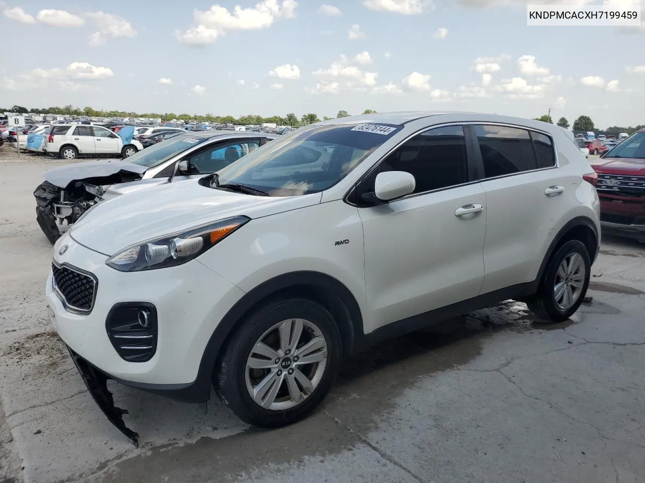 2017 Kia Sportage Lx VIN: KNDPMCACXH7199459 Lot: 62476144