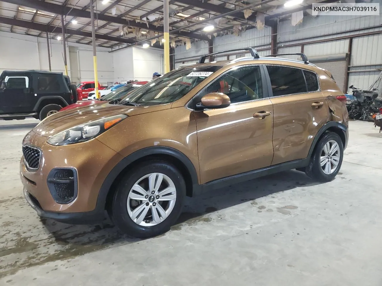 2017 Kia Sportage Lx VIN: KNDPM3AC3H7039116 Lot: 62726274