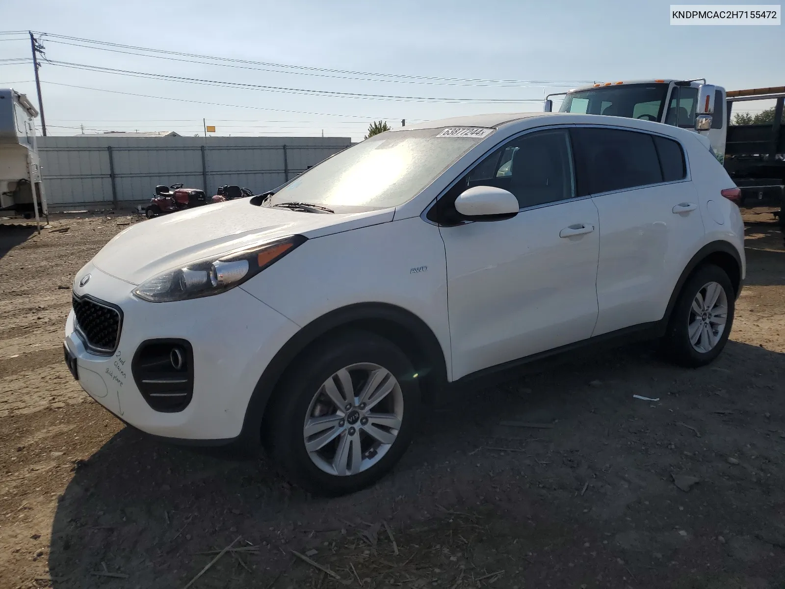 2017 Kia Sportage Lx VIN: KNDPMCAC2H7155472 Lot: 63877244