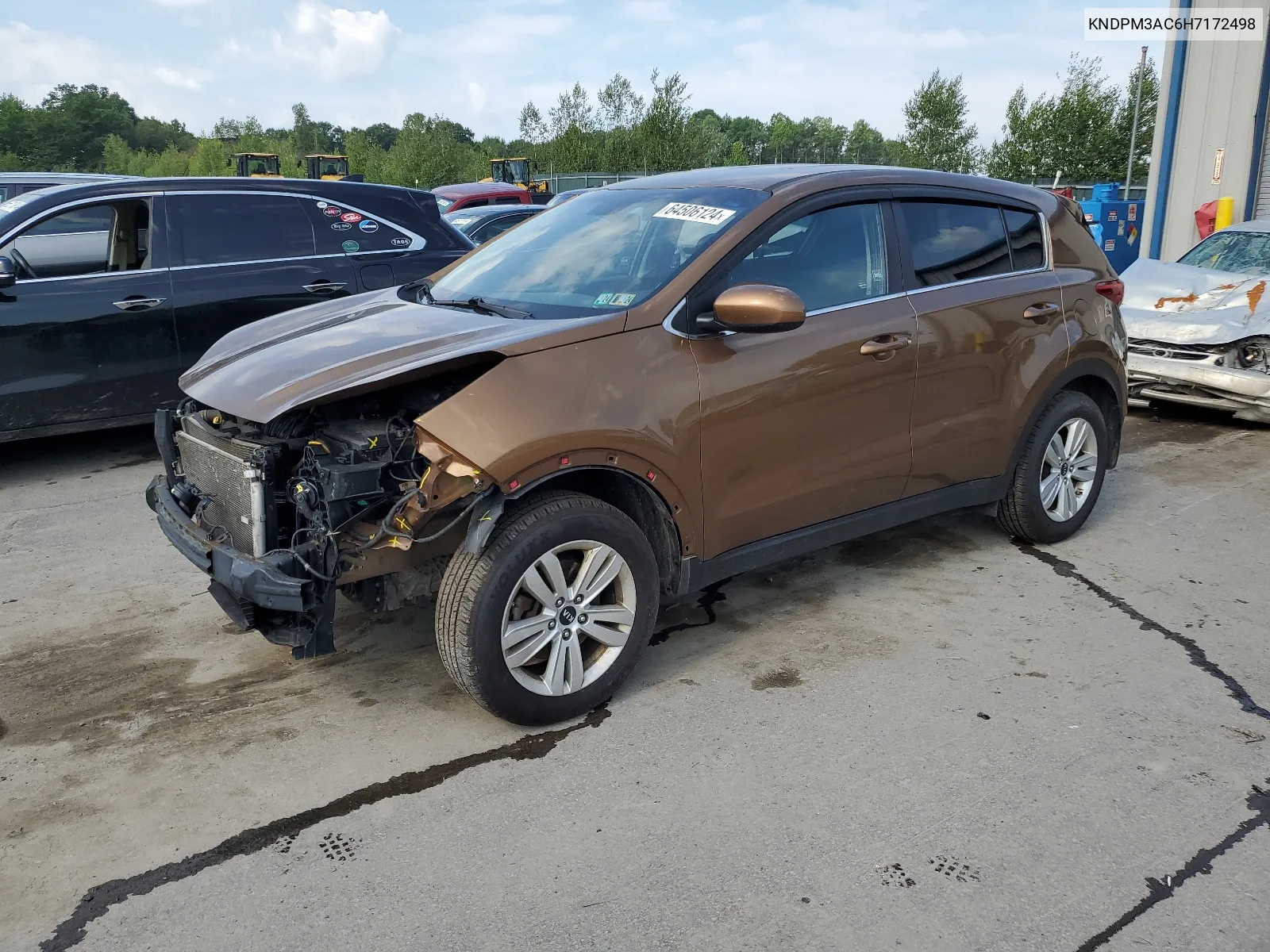 2017 Kia Sportage Lx VIN: KNDPM3AC6H7172498 Lot: 64506124