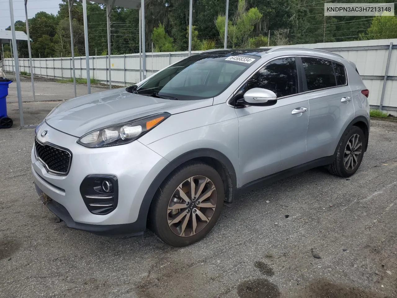 2017 Kia Sportage Ex VIN: KNDPN3AC3H7213148 Lot: 64568334