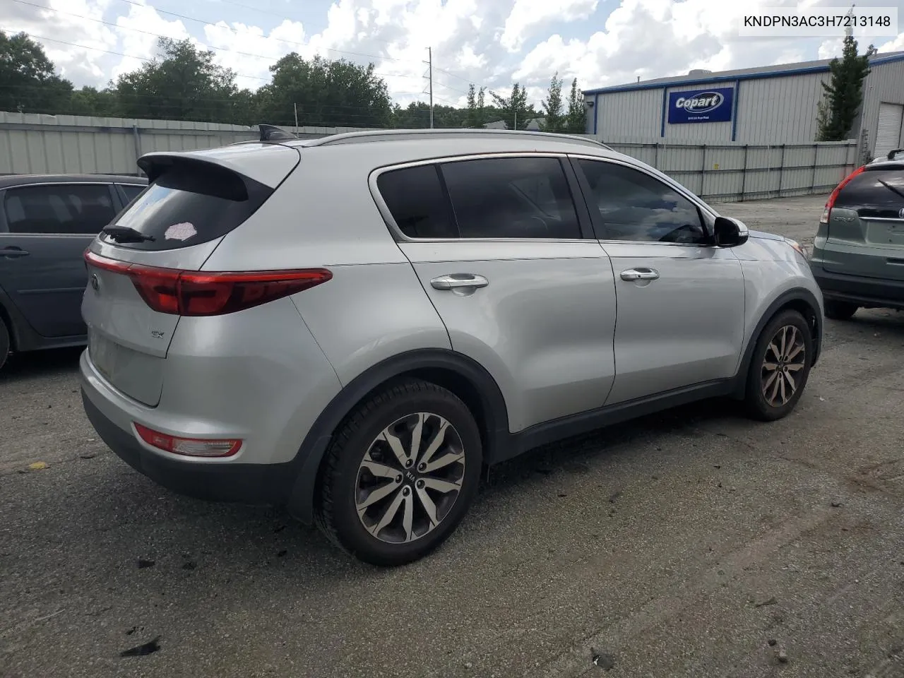 2017 Kia Sportage Ex VIN: KNDPN3AC3H7213148 Lot: 64568334