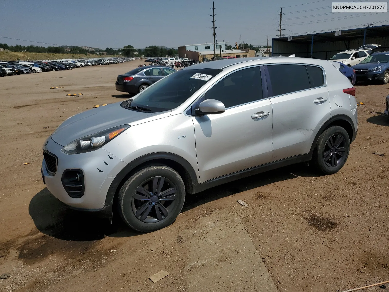 2017 Kia Sportage Lx VIN: KNDPMCAC5H7201277 Lot: 64668604