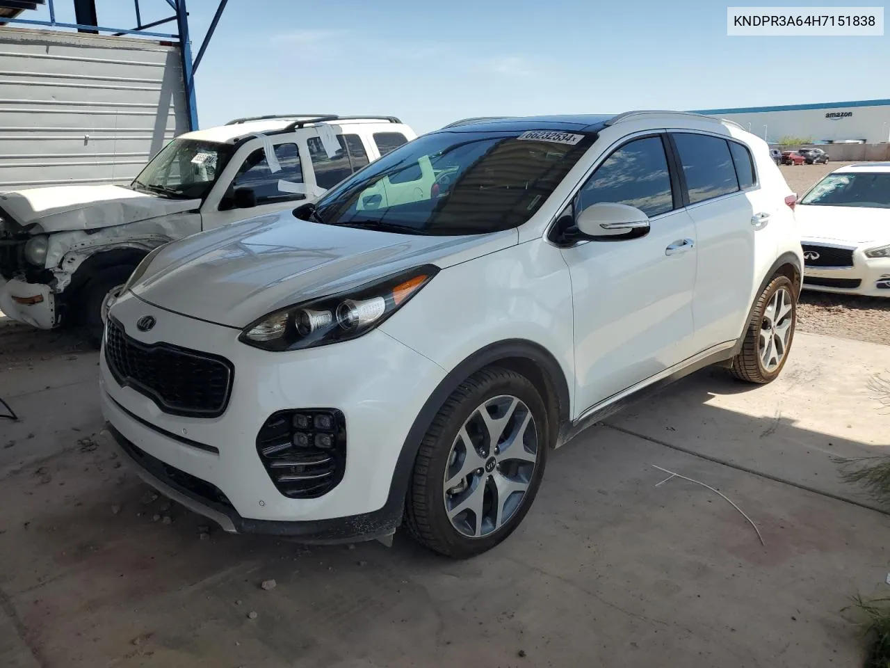 2017 Kia Sportage Sx VIN: KNDPR3A64H7151838 Lot: 66232534