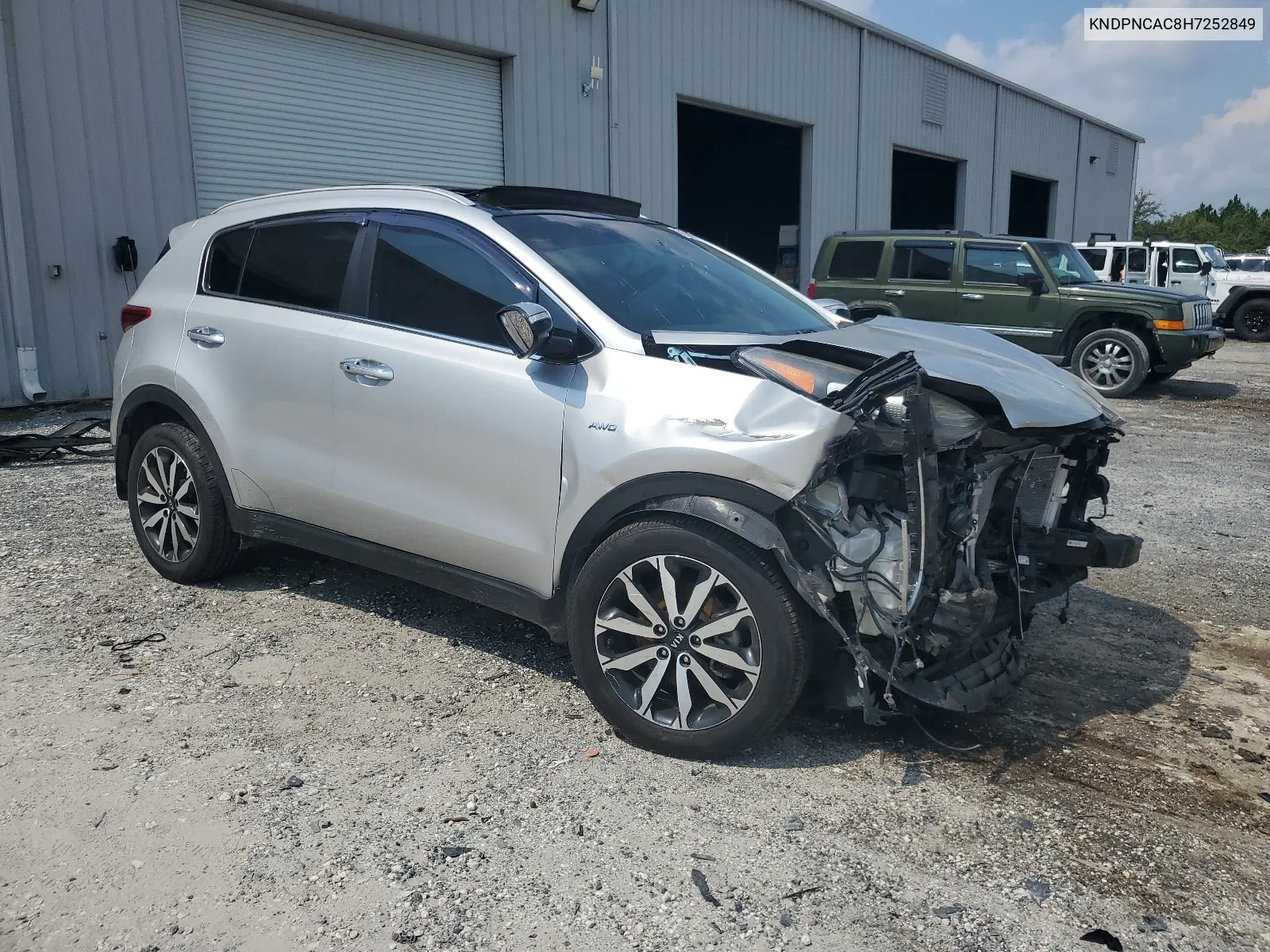 2017 Kia Sportage Ex VIN: KNDPNCAC8H7252849 Lot: 66488354