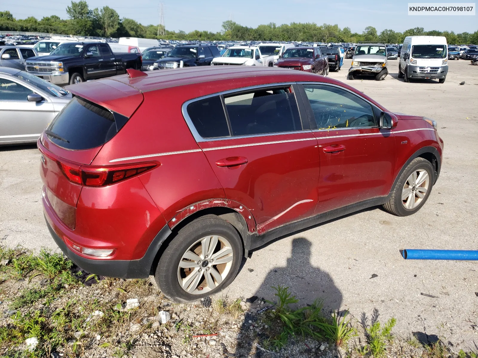 2017 Kia Sportage Lx VIN: KNDPMCAC0H7098107 Lot: 66500854