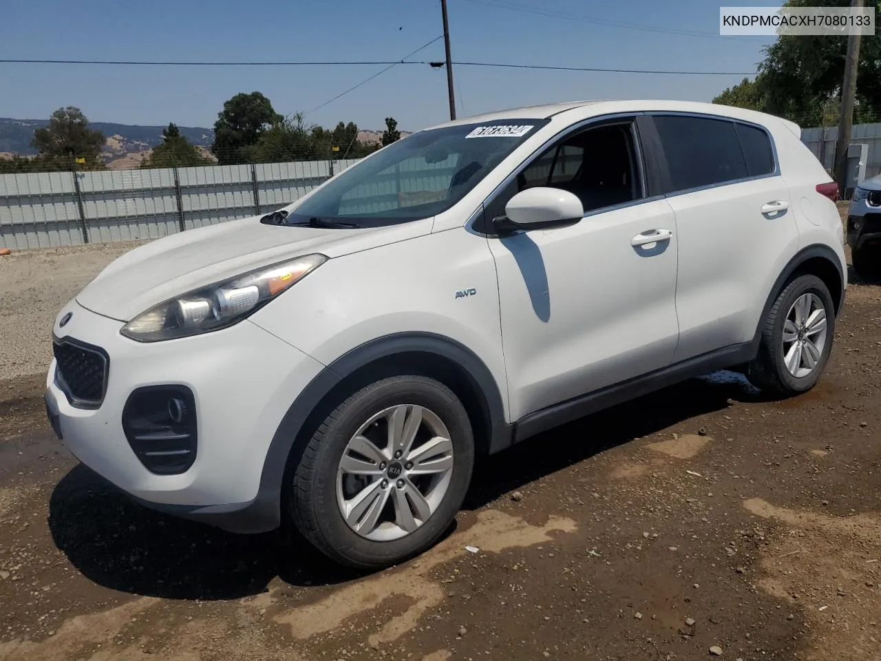 2017 Kia Sportage Lx VIN: KNDPMCACXH7080133 Lot: 66704514