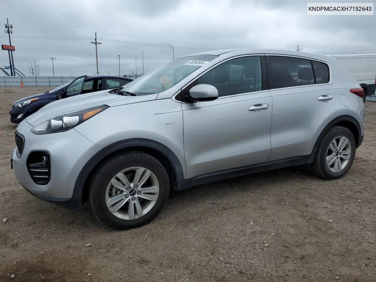 2017 Kia Sportage Lx VIN: KNDPMCACXH7152643 Lot: 66812654