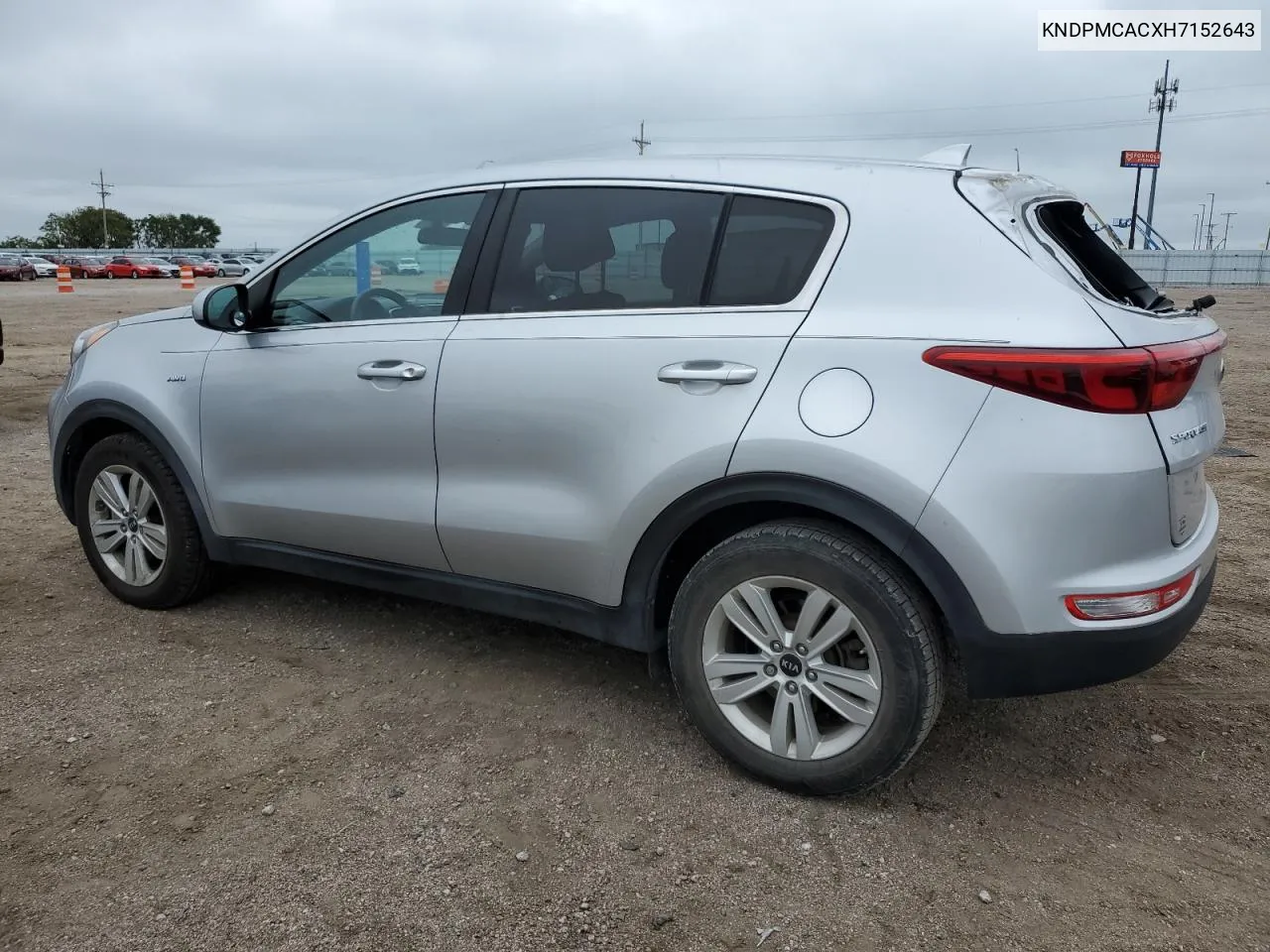 2017 Kia Sportage Lx VIN: KNDPMCACXH7152643 Lot: 66812654