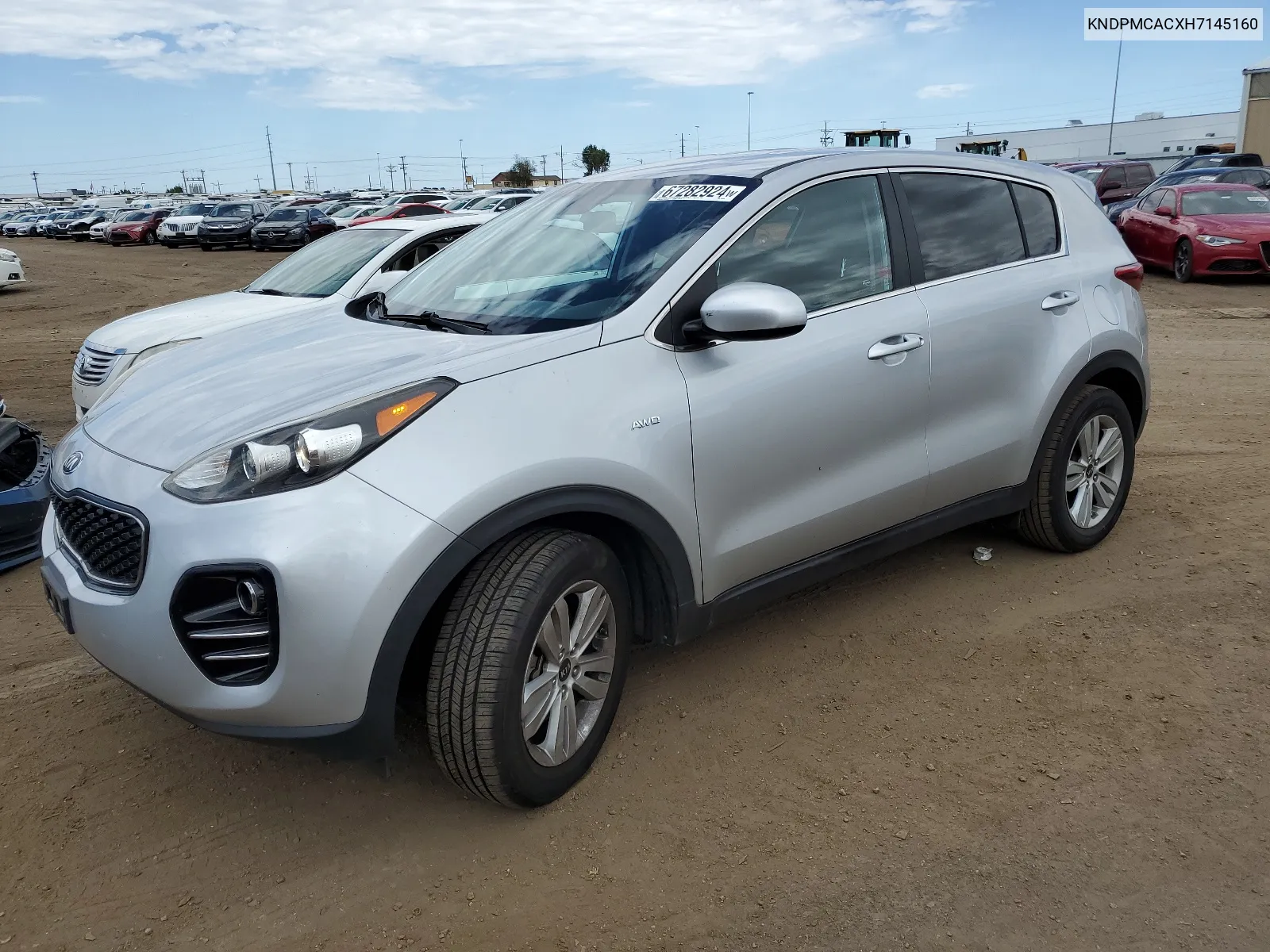 KNDPMCACXH7145160 2017 Kia Sportage Lx